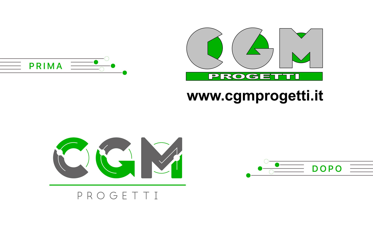 Redesign Logo e brand identity di CGM Progetti realizzato da SEBA! grafico di Gravellona Toce nel VCO